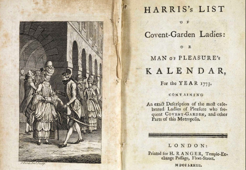 Prostitution in the XVIII century: priestesses of love who got into the "Harris list"