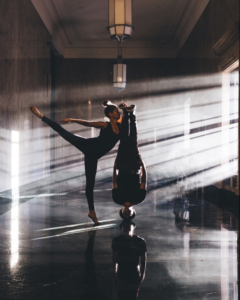 Proyecto de cámaras y bailarines: la gravedad no interfiere con un buen bailarín