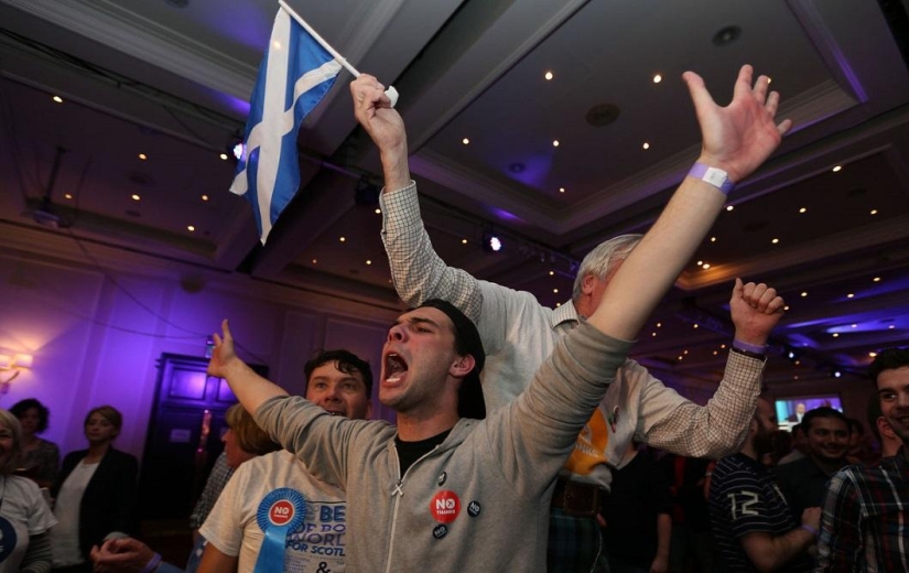 Reacción escocesa a los resultados del referéndum de independencia