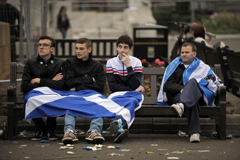 Reacción escocesa a los resultados del referéndum de independencia