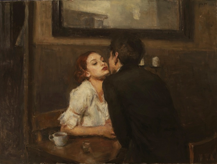 Real love in the paintings of Ron Hicks