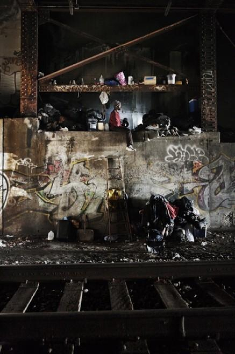 Relaciones familiares de vagabundos del metro de Nueva York