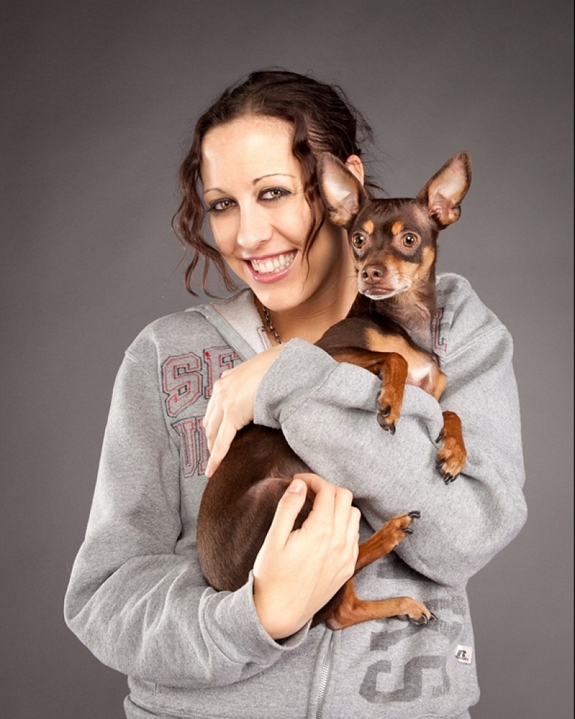 Retratos Carly Davidson: las Mascotas y sus dueños