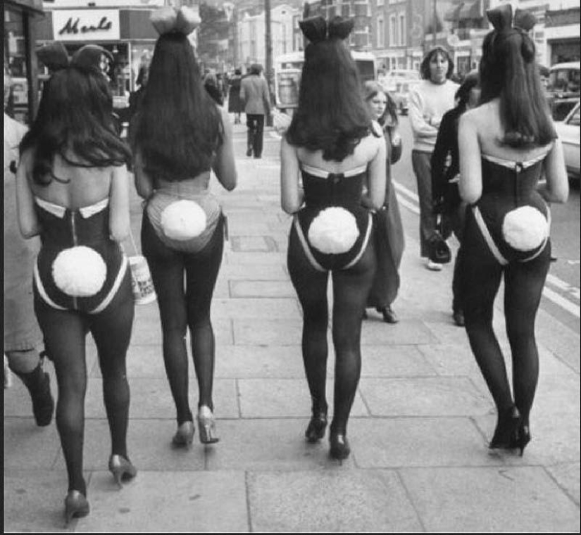 Retrophotographs of Playboy bunnies