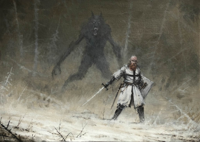 Robots, knights and monsters: the mystical world of Jakub Rozalski