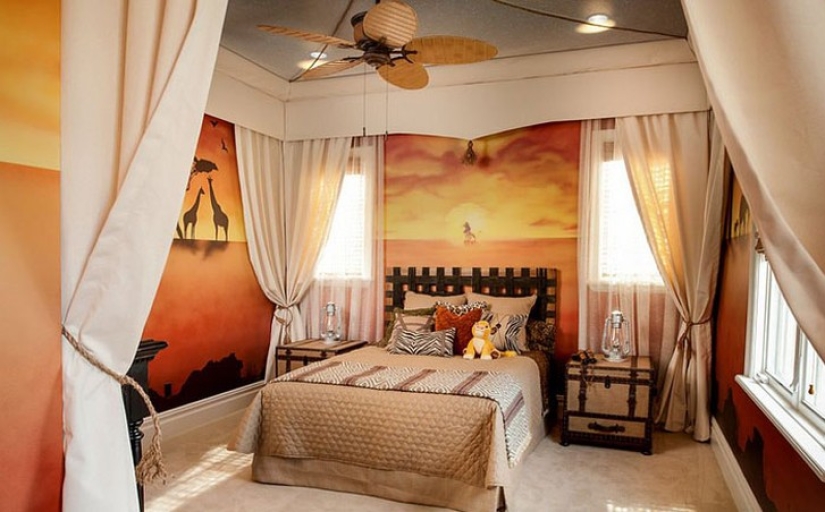 Rooms inspired by Disney fairy tales