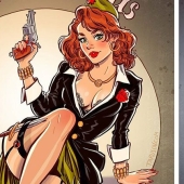 Russian pin-up girl from Andrew Tarusova: including heroes of the Marvel universe you've never seen