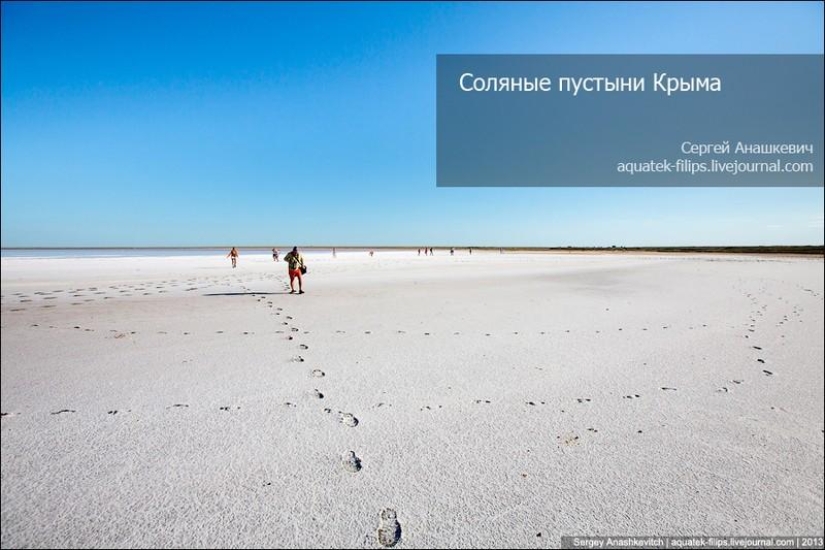 Salt deserts of Crimea