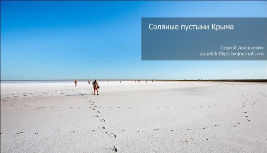 Salt deserts of Crimea