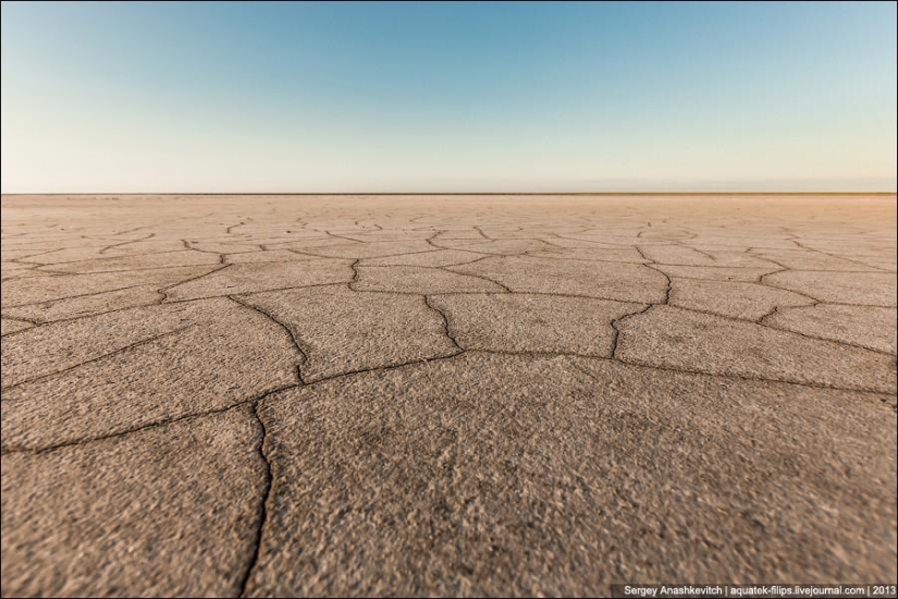 Salt deserts of Crimea