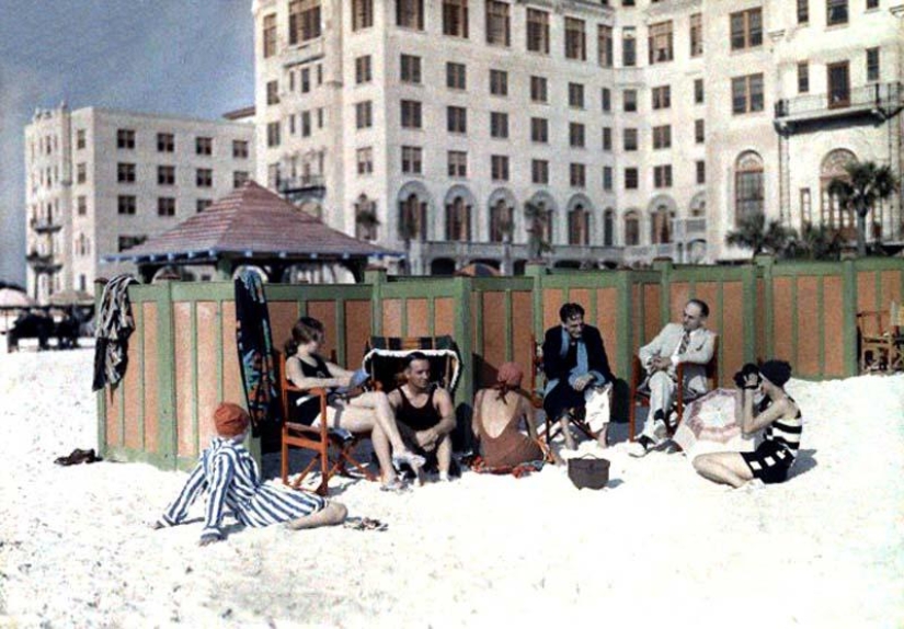 San Petersburgo y otras ciudades de Florida en 1929 en fotografías a color