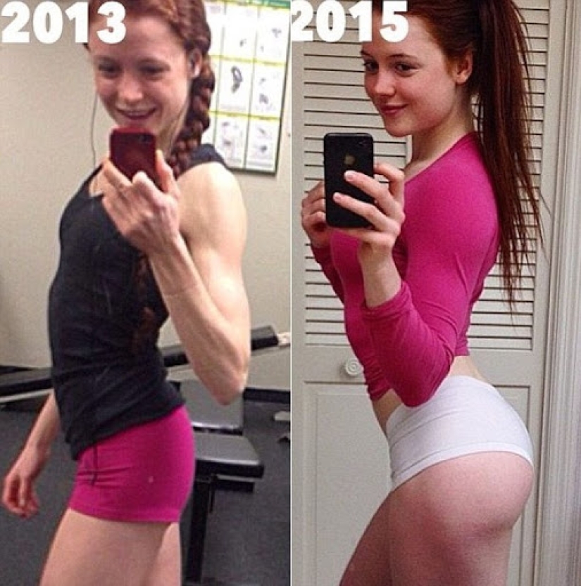 Sat down: 13 photos of girls before and after they started playing sports