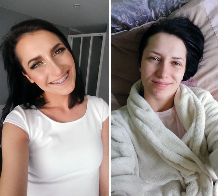 Saturday Night vs Sunday Morning: Before and after