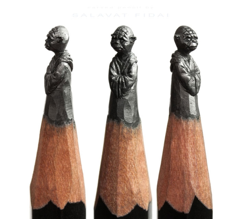 Sculptor from Ufa turns pencils into famous heroes