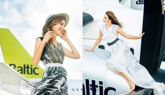 Seductive Latvian flight attendants in the calendar for 2016