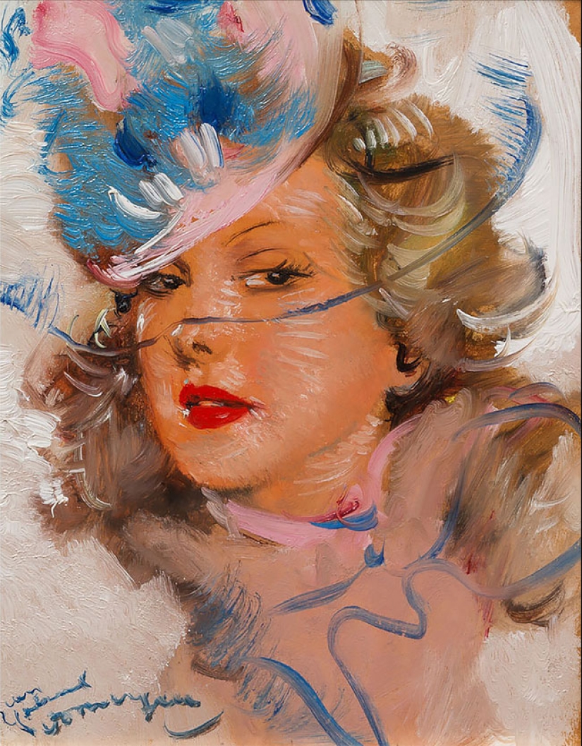 Seductive Parisian women in the paintings of the French artist Jean-Gabriel Domergue