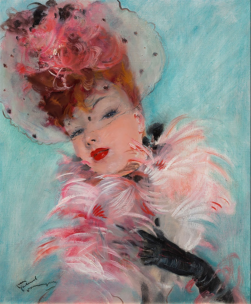 Seductive Parisian women in the paintings of the French artist Jean-Gabriel Domergue