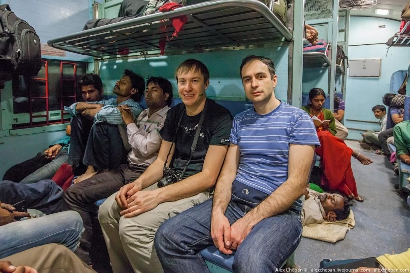 Shared carriage of an Indian train