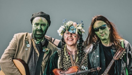 Shreks, elderly informals and other characters from the holiday Jack in green
