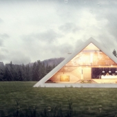 Siéntete como un faraón: un concepto futurista de casa piramidal