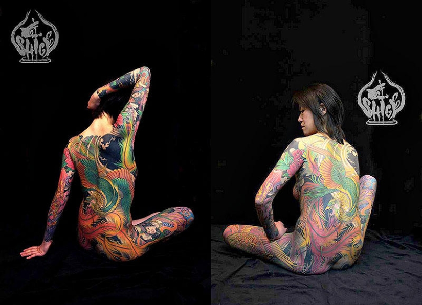 SIG — Japonés artista del tatuaje en el cuerpo entero