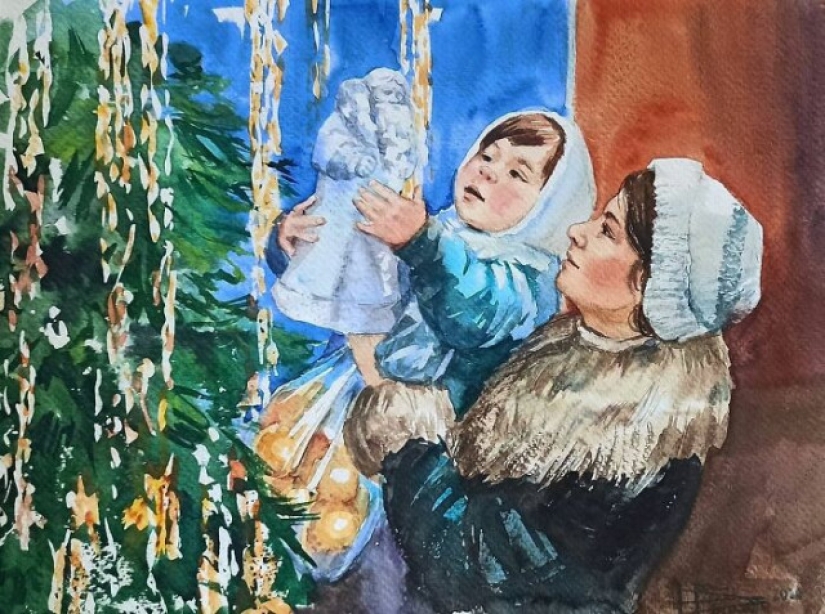 Simple human happiness in the paintings of Nastasia Chudakova