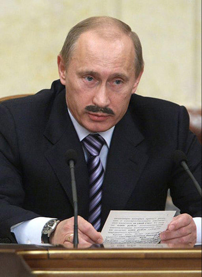 Sitio inusual de fanáticos del bigote para Putin