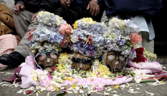 Skull Day, or Day of the Dead, in Bolivia