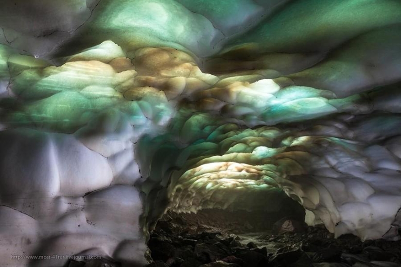 Snow caves of Kamchatka