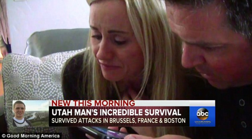 Sobreviviente: estadounidense de 19 años que fue víctima de los atentados de Bruselas, sobrevivió a los atentados de París y al bombardeo de Boston antes de este