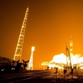 Soyuz launched from Baikonur with an expedition to the ISS