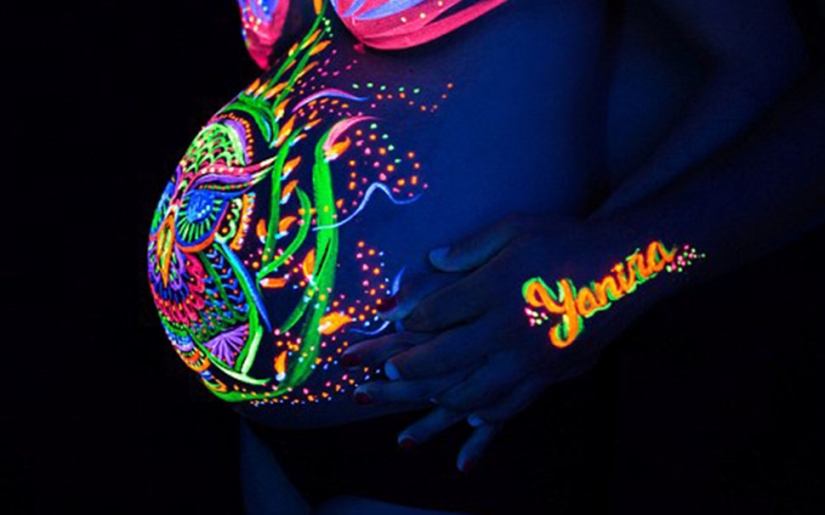 Spanish artist paints incredible pictures on pregnant women's stomachs