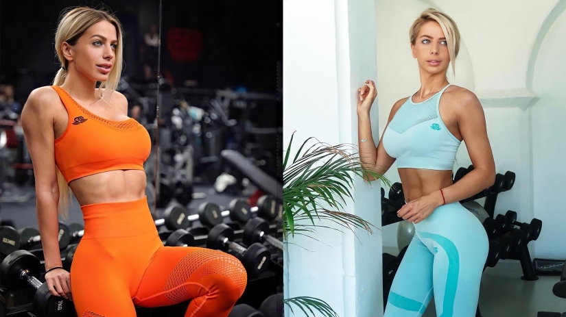 Squatting: Bulgarian fitness model Yanita Yancheva, who inspires millions of people to exercise with her figure