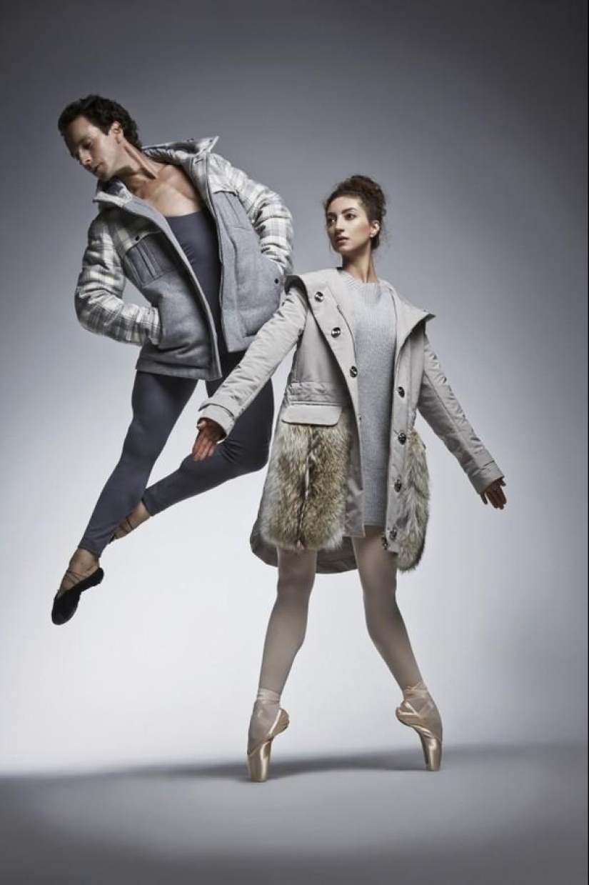 Stars of the Bolshoi Theater in a photo project for Peuterey