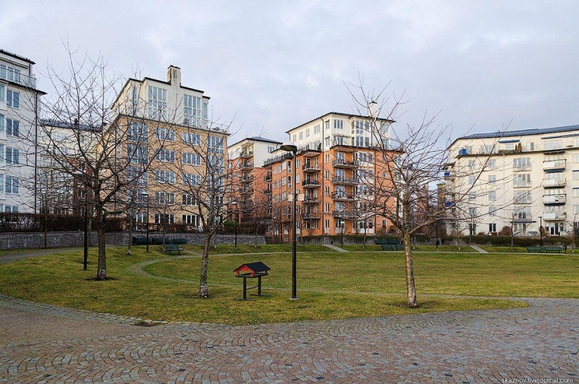 Stockholm. Hammarby Sjöstad - an eco-quarter on the site of an abandoned industrial zone