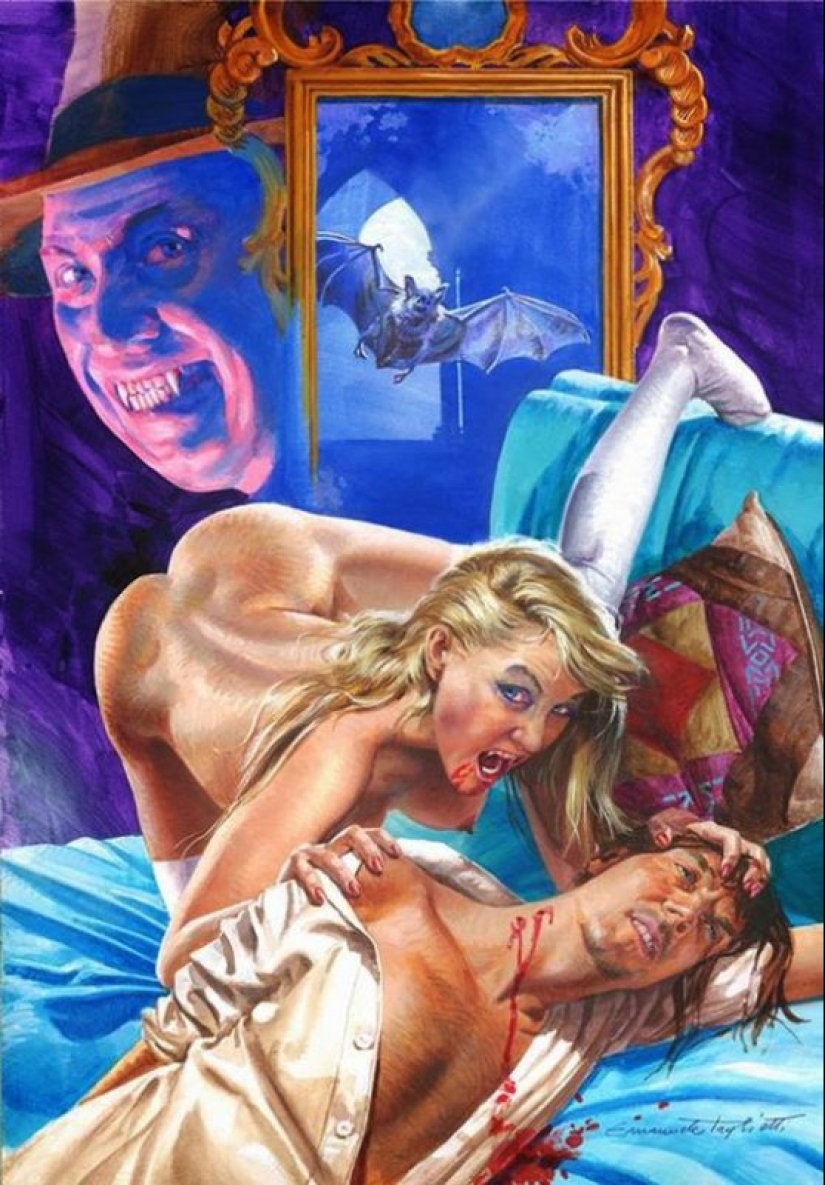 Strange horror erotica by Emmanuel Taglietti: how to make sexuality and fear funny