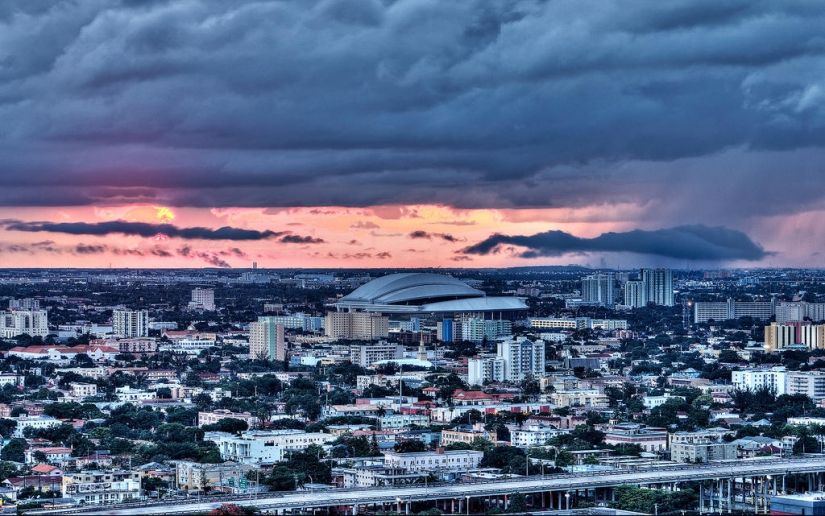 Stunning skies over Miami