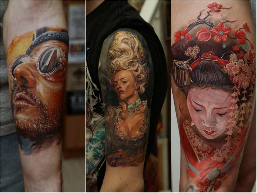 Super tattoos by Dmitry Samokhin