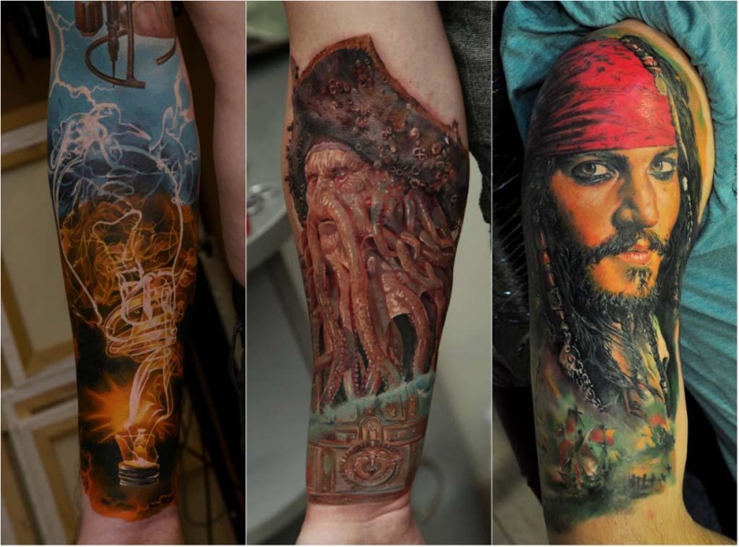 Super tattoos by Dmitry Samokhin