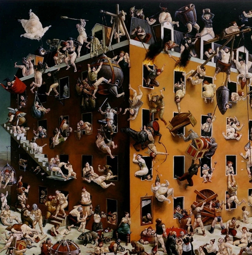 Surrealist Erik Thor Sandberg: balancing on the turn of Vice and virtue