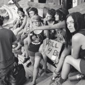 Taking a break from trash and frenzy at anarchist skateboarding fest