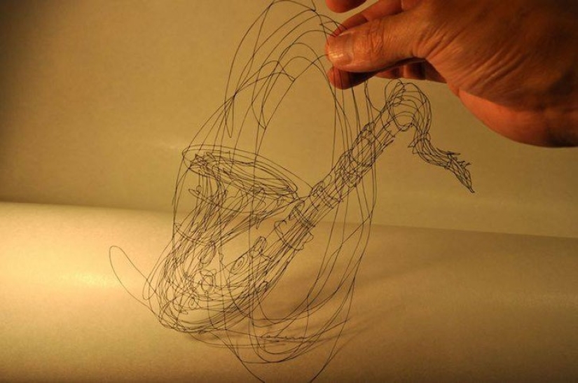 Tallado en papel por el artesano japonés Akira Nagaya