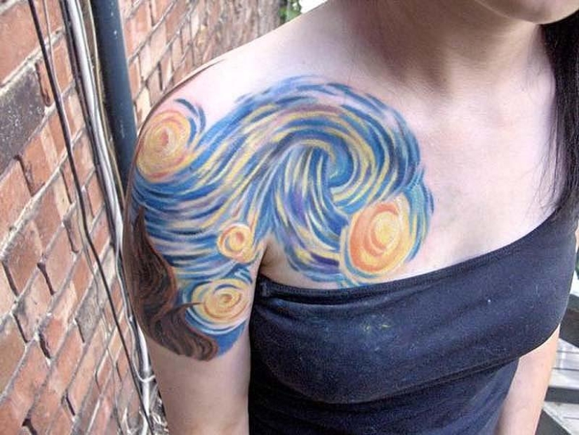 Tattoos inspired by works of art