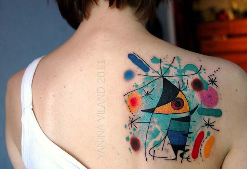 Tattoos inspired by works of art