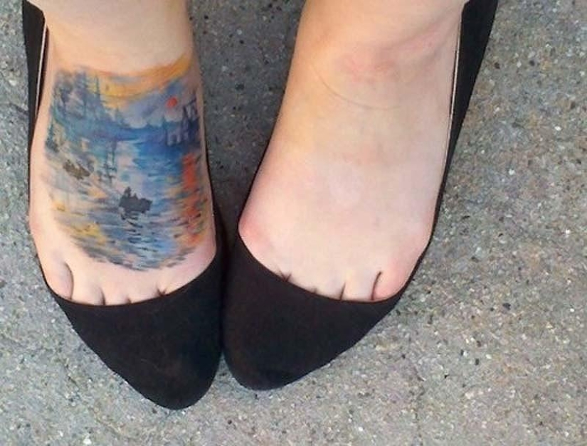 Tattoos inspired by works of art