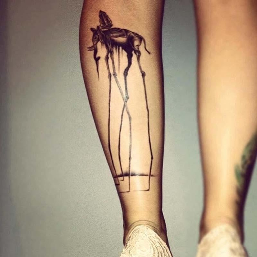 Tattoos inspired by works of art