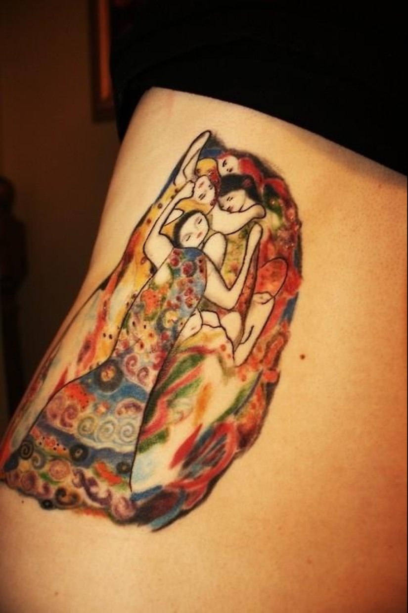 Tattoos inspired by works of art