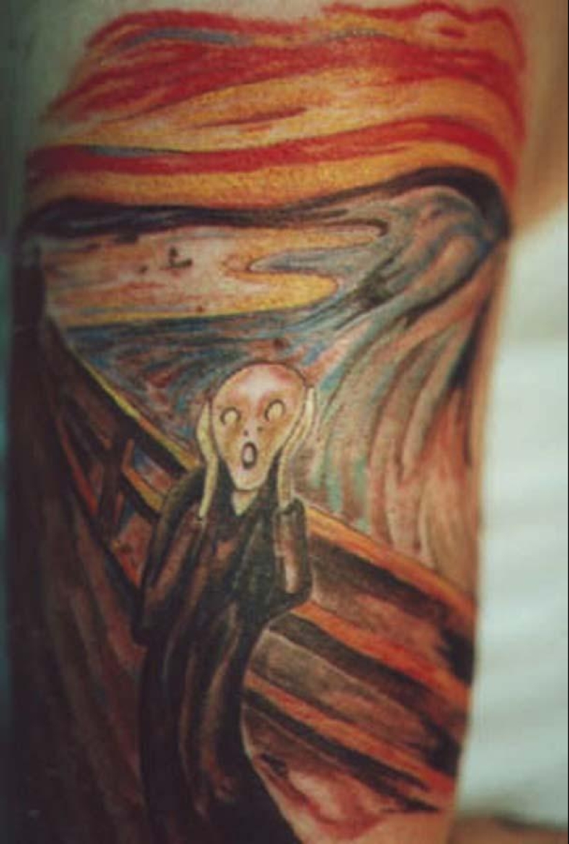 Tattoos inspired by works of art