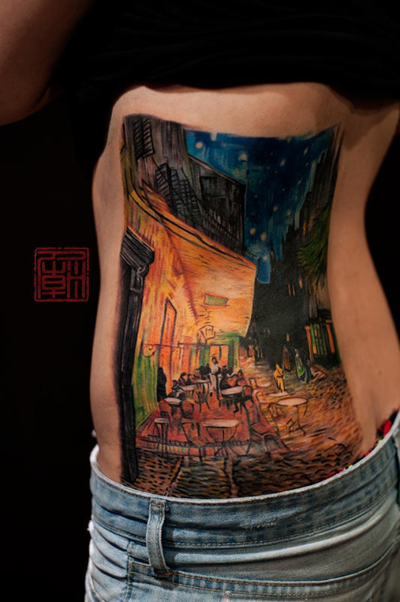 Tattoos inspired by works of art