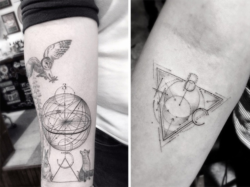 Tatuajes geométricos del Dr. Wu